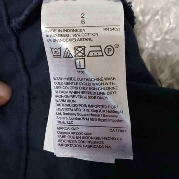 GAP tuxedo stripe navy skinny pant - Picture 6 of 6